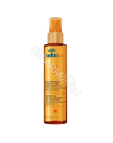 NUXE Nuxe Sun olejek do opalania spf-10 do twarzy i ciała 150 ml