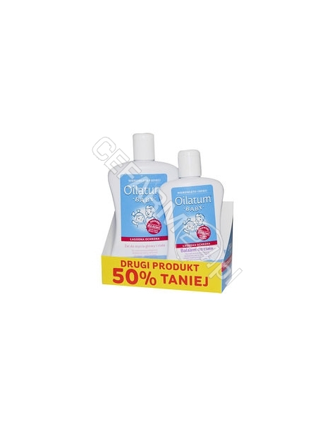 STIEFEL Oilatum baby łagodna ochrona promocyjny zestaw - żel do mycia głowy i ciała 300 ml + balsam do ciała 200 ml