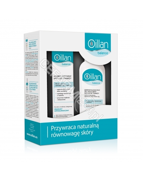 OCEANIC Oillan Balance zestaw - hydro-aktywny krem do twarzy 50 ml + żel micelarny do mycia twarzy 150 ml GRATIS!!!