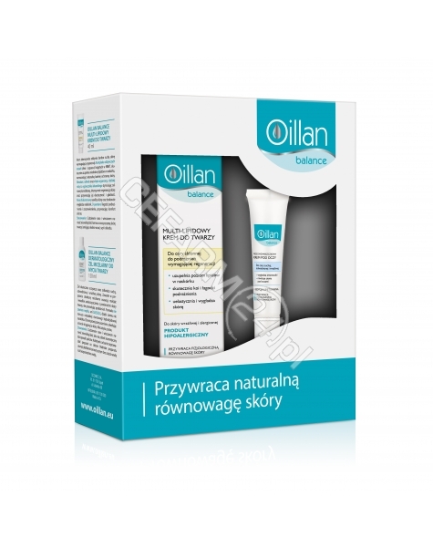 OCEANIC Oillan Balance zestaw - multi-lipidowy krem do twarzy 40 ml + krem pod oczy 15 ml GRATIS!!!