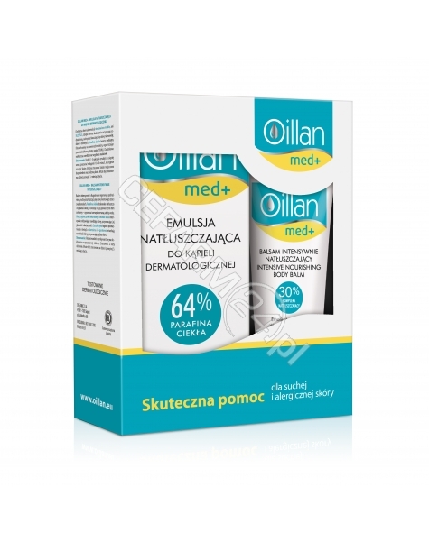 OCEANIC Oillan med+ zestaw - emulsja natłuszczająca do kąpieli 500 ml + balsam intensywnie natłuszczający 200 ml GRATIS!!!