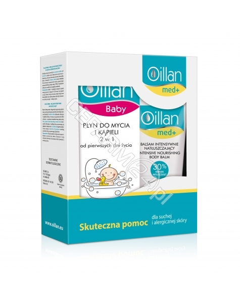 OCEANIC Oillan zestaw - Oillan baby płyn do mycia i kąpieli 2w1 400 ml + Oillan med+ balsam intensywnie natłuszczający 200 ml GRATIS!!!