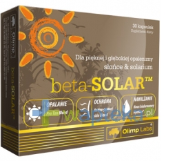 OLIMP LABORATORIES Olimp Beta Solar 30 kap + BALSAM Bluszcz Anti-Cellu 70ml GRATIS