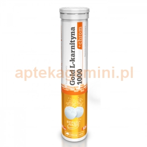 OLIMP Olimp, Gold L-karnityna 1000 + chrom, 20 tabletek musujących