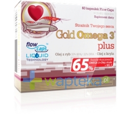 OLIMP LABORATORIES Olimp Gold Omega-3 Plus 60 kapsułek - Krótka data ważności - do 31-01-2016