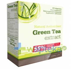 OLIMP LABORATORIES Olimp Green Tea Extract 60 kapsułek 7362 + BALSAM Bluszcz Anti-Cellu 70ml GRATIS