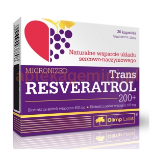 OLIMP Olimp, Trans Resveratrol 200+, 30 kapsułek OKAZJA