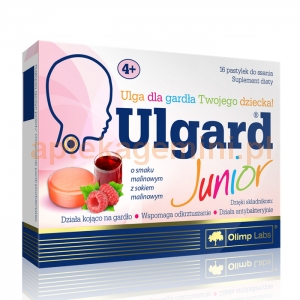 OLIMP Olimp, Ulgard Junior, smak malinowy z sokiem malinowym, 16 tabletek