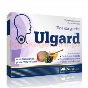 OLIMP Olimp, Ulgard, smak czarnej porzeczki z miodem, 16 tabletk