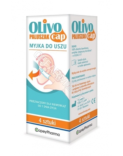 CAPEYPHARMA Olivocap paluszak myjka do uszu x 4 szt