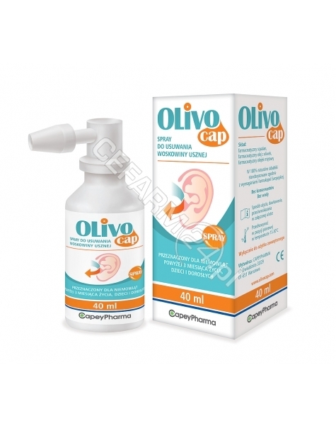 CAPEYPHARMA Olivocap preparat rozpuszczający i usuwający woskowinę uszną 40 ml