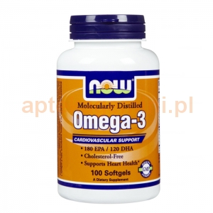 NOW FOODS Omega-3 1000mg, 100 kapsułek