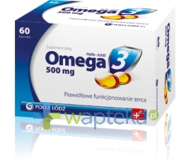 POLFA ŁÓDŹ S.A. Omega-3 500 mg 60 kapsułek Polfa Łódź