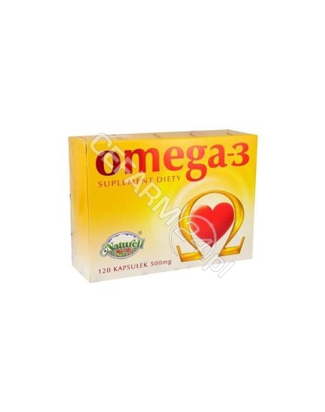 NATURELL Omega-3 500 mg olej z łososia naturell x 120 kaps