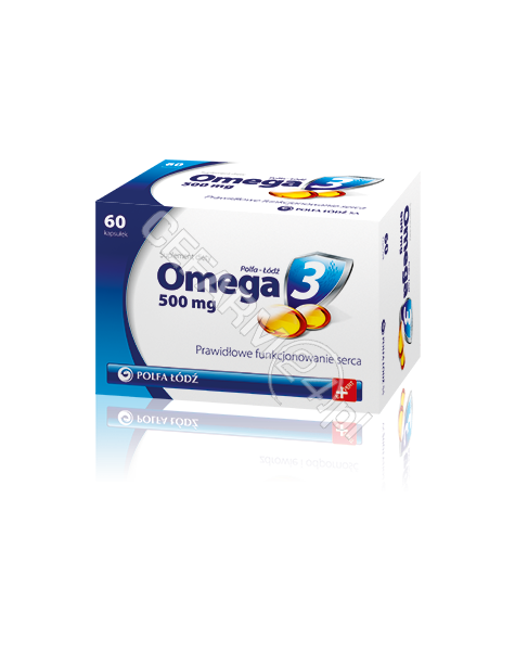 POLFA ŁÓDŹ Omega-3 500 mg polfa łódź x 60 kaps