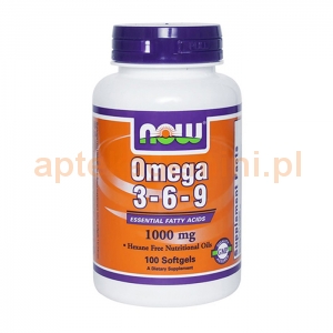 NOW FOODS Omega 3-6-9 1000mg, 100 kapsułek