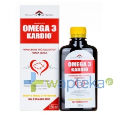 DOMOWA APTECZKA Omega-3 Kardio smak cytrynowy syrop 250 ml