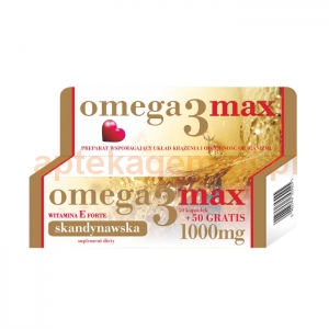 DONUM NATUREA Omega 3 Max + witamina E Skandynawska, 100 kapsułek