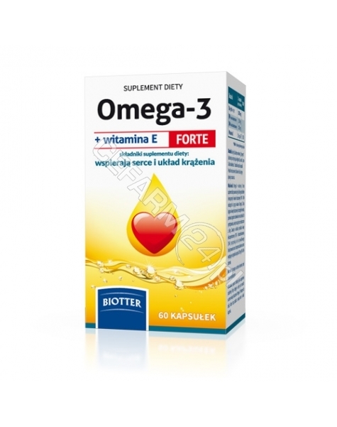 DIAGNOSIS Omega-3 z witaminą e forte biotter x 60 kaps