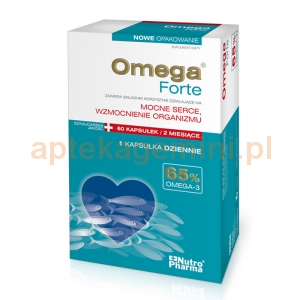 HOLBEX Omega Forte, 65% Omega-3, 60 kapsułek