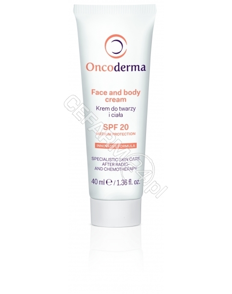 OCEANIC Oncoderma krem do twarzy i ciała spf 20 40ml