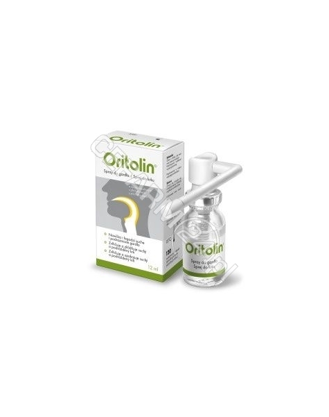 QPHARMA Oritolin spray do gardła 12 ml (120 dawek)