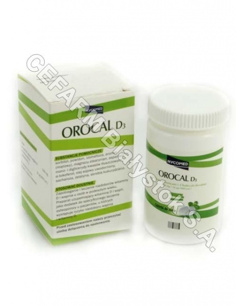 NYCOMED PHAR Orocal d3 500 mg+10 mcg x 30 tabl do żucia