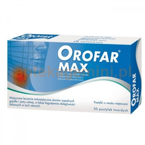 NOVARTIS CONSUMER HEALTH SA Orofar MAX 20 pastylek