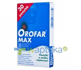 NOVARTIS CONSUMER HEALTH SA Orofar MAX 30 pastylek