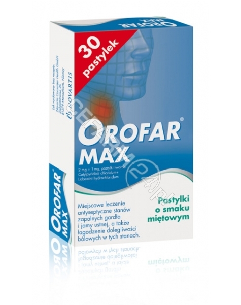 NOVARTIS Orofar max x 30 pastylek