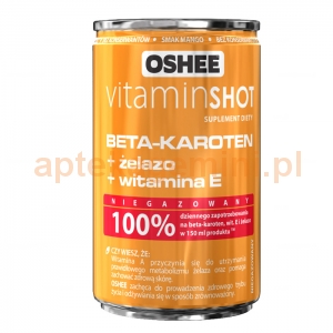 OSHEE OSHEE, Vitamin shot, Beta-Karoten, 150ml