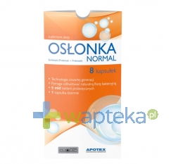 APOTEX NEDERLAND BV Osłonka Normal 8 kapsułek - Krótka data ważności - do 31-10-2015