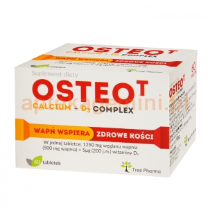 TREE PHARMA SP. Z O.O. OSTEO T Calcium + D3 Complex 60 tabletek