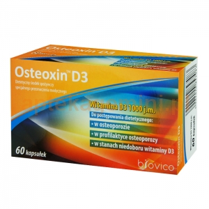 BIOVICO Osteoxin D3 1000 j.m, 60 kapsułek