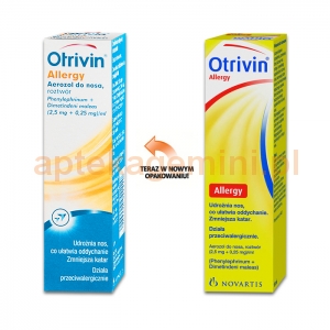 NOVARTIS Otrivin Allergy, aerozol do nosa (2,5mg+0,25mg), 15ml