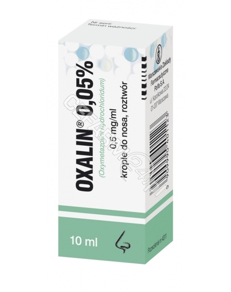 POLFA WARSZA Oxalin 0,05% krople do nosa 10 ml