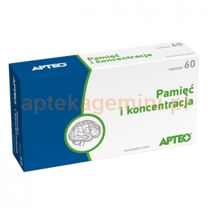 SYNOPTIS PHARMA Pamięć i koncentracja, Apteo, 60 tabletek