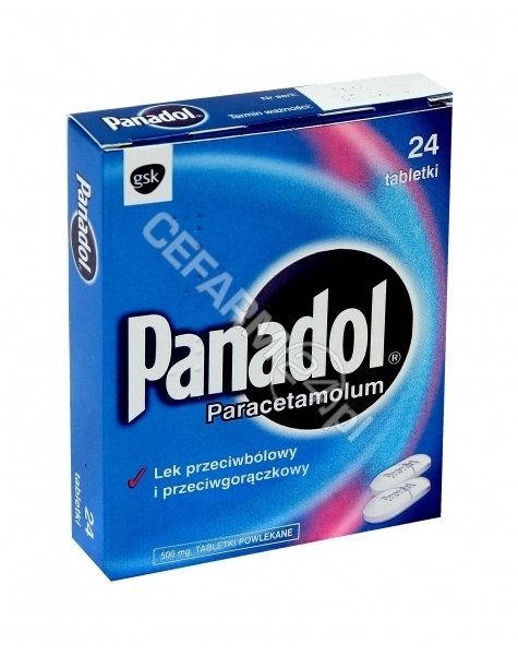 SMITHKLINE B Panadol 500 mg x 24 tabl powlekane