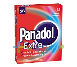 SMITHKLINE BEECHAM PHARMACEUTICALS (GLAXO) Panadol Extra 12 tabletek