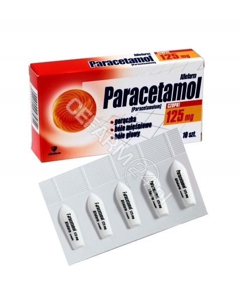 AFLOFARM Paracetamol 125 mg x 10 czopków (Aflofarm)
