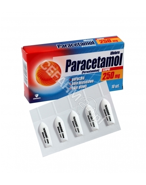 AFLOFARM Paracetamol 250 mg x 10 czopków (Aflofarm)