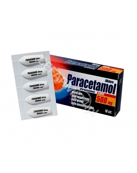 AFLOFARM Paracetamol 500 mg x 10 czopków (Aflofarm)