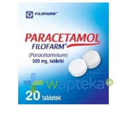 FILOFARM F.S.P. Paracetamol 500mg 20 tabletek FILOFARM