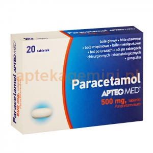 SYNOPTIS PHARMA Paracetamol 500mg, ApteoMed, 20 tabletek
