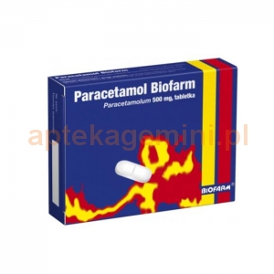 BIOFARM SP.Z O.O. Paracetamol BIOFARM 500mg 20 tabletek