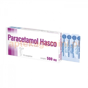HASCO-LEK Paracetamol Hasco 500mg, czopki, 10 sztuk