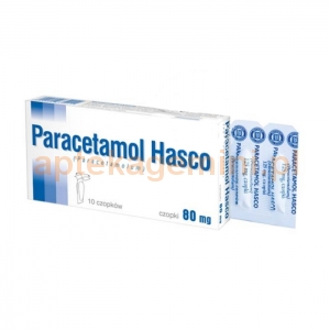 HASCO-LEK Paracetamol Hasco 80mg, czopki, 10 sztuk