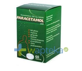 GALENA Paracetamol LGO tabl. 0,5 g 60 tabletek