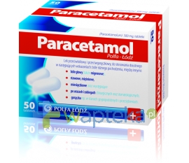 POLFA ŁÓDŹ S.A. Paracetamol Polfa Łodź 500mg 50 tabletek