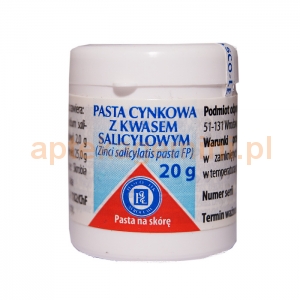 GEMI Pasta cynkowa z kwasem salicylowym, Pasta Lassari, 20g